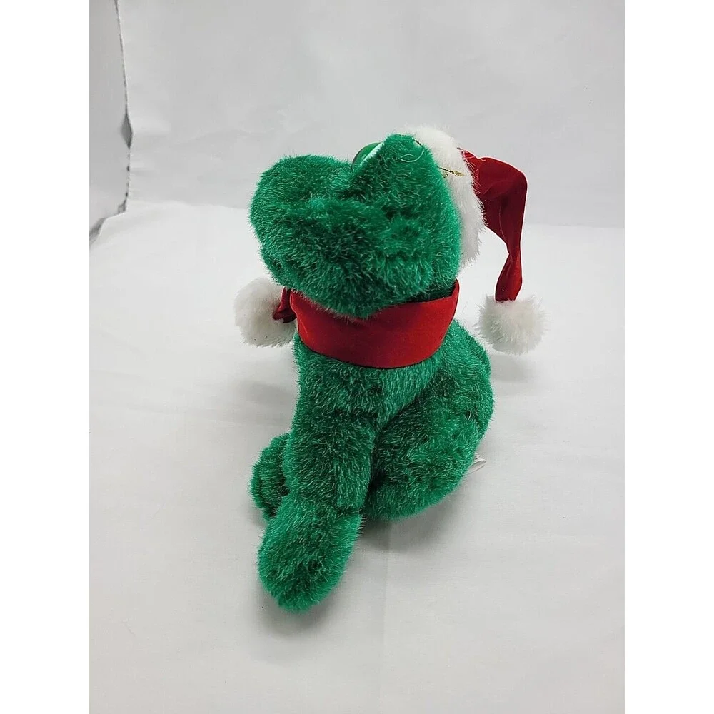 Vintage Freddy the Singing Frog Croaks Jingle Bells Fun World 10